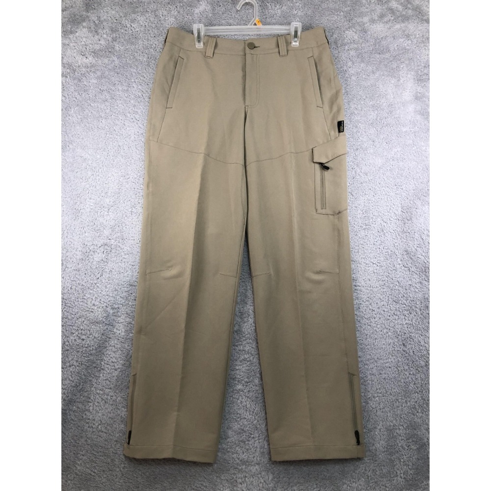 Cabelas Pants Men 35x33 (Tag 34x32) Beige Cargo Guidewear Performance